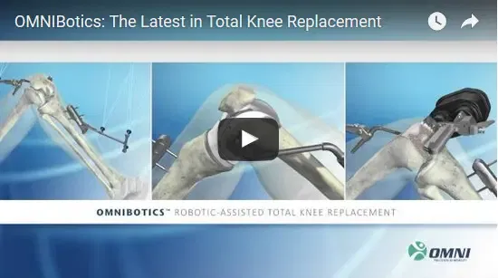 Chirurgie robotique de remplacement du genou